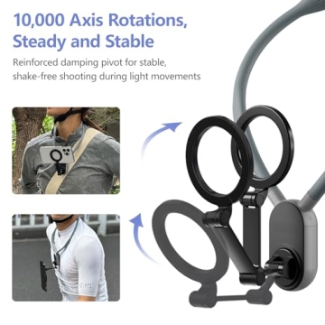 XSMNER Magnetic Neck Phone Holder for Creative Content Use