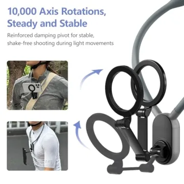 XSMNER Magnetic Neck Phone Holder for Creative Content Use