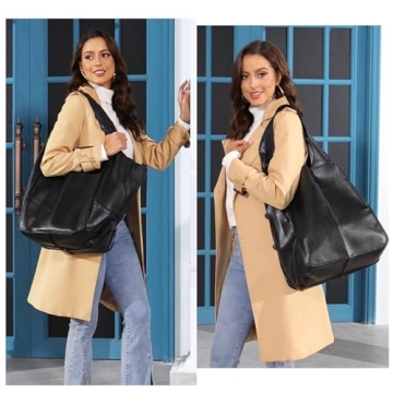 KlaOYer Oversized Tote Bag for Work and Travel