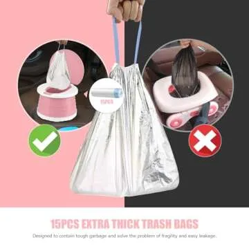 Portable Potty for Toddler Travel Foldable Potty Seat for Toddler Training Toilet for Kids Boys Girl...