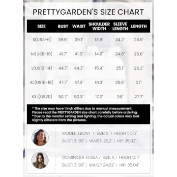 PRETTYGARDEN Tops for Women Trendy 2025 Spring Long Sleeve Blouses Dressy Casual Embroidered Eyelet Going Out Shirts (Black,XX-Large)