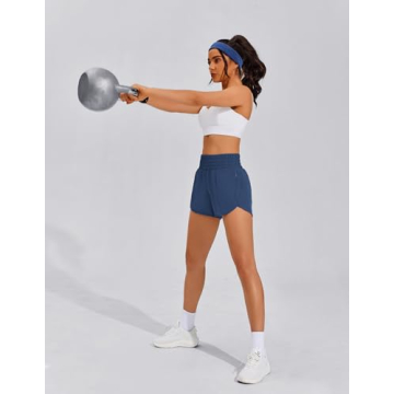 PINSPARK Women's Athletic Shorts for Comfortable Workouts