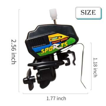 Boat Motor Coffee Stirrer,Stainless Steel Clips Can Hold Cups Tightly,Propeller Can Penetrate Deeply...