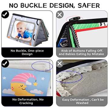 Baby Mirror Toys for Tummy Time - Safe, Fun Infant Development
