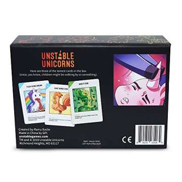 Unstable Games - Unstable Unicorns NSFW Card Game - A strategic card game and party game for adults with drinking rules available (for ages 21+)