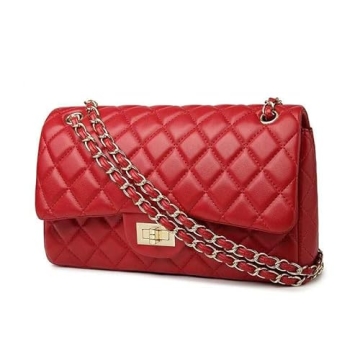Chic Quilted Crossbody Bag for Women - Adjustable & Stylish
