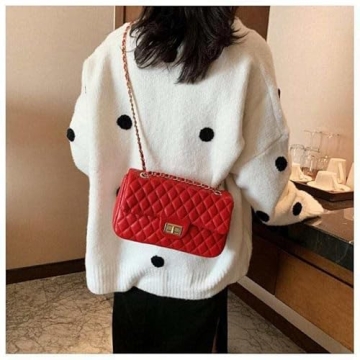 Chic Quilted Crossbody Bag for Women - Adjustable & Stylish