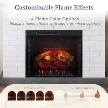 Country Living Jackson Electric Fireplace Smart Mantel Package