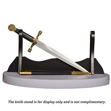 Medieval Mini Sword About 15.5inches Small Dagger Knife with Sheath for Cosplay Performances Decoration Not Sharp