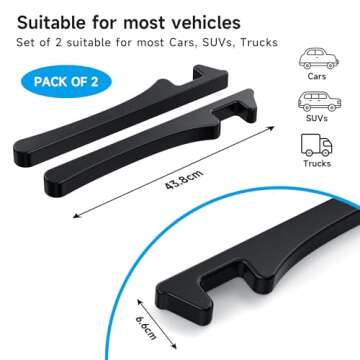 Givifive Car Seat Gap Filler 2pcs Seat Side Gap Filler Organizer Universal Car Gap Filler Stopper Fit Car SUV Truck, Fill Gap Between Seat & Console Prevent Falling Essential Car Interior Accessories