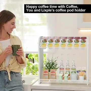Stylish Coffee Pod Organizer - Easy Assembly & Storage