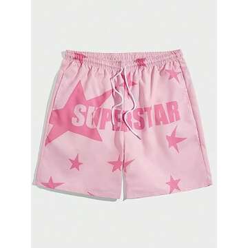 Trendy Drawstring Waist Men's Gym Shorts - COZYEASE