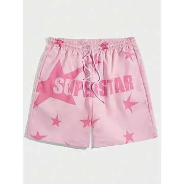 Trendy Drawstring Waist Men's Gym Shorts - COZYEASE