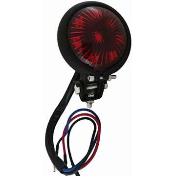 FATECIM Motorcycle LED Taillight for Harley Chopper & Bobber