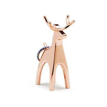 Umbra Anigram Reindeer Ring Holder for Jewelry, Copper