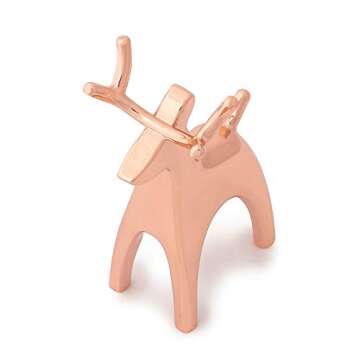 Umbra Anigram Reindeer Ring Holder for Jewelry, Copper