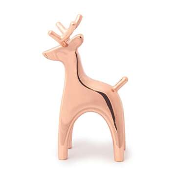 Umbra Anigram Reindeer Ring Holder for Jewelry, Copper