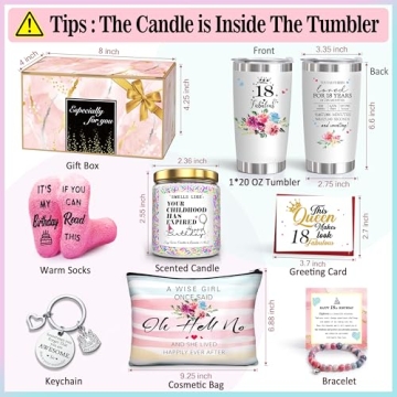 18th Birthday Gift Tumblers for Girls - ShinnyWis