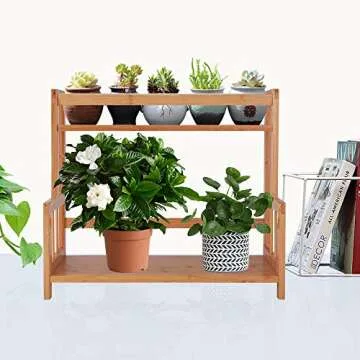 Ufine 2 Tier Bamboo Spice Rack Stylish Countertop Organizer