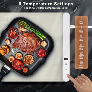 FYY Food Warming Mat - Electric Heating Tray with Timer