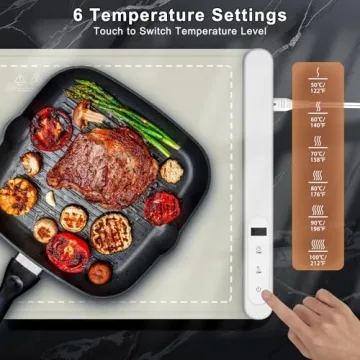 FYY Food Warming Mat - Electric Heating Tray with Timer