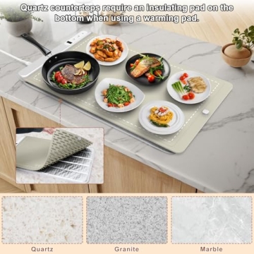 FYY Food Warming Mat - Electric Heating Tray with Timer