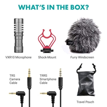 Movo VXR10GY Microphone for Vlogging and Filming