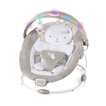 Ingenuity InLighten Baby Bouncer with Light-Up Toy Bar & Vibrations