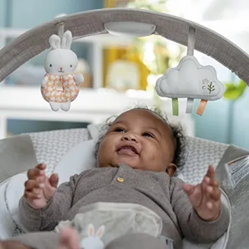 Ingenuity InLighten Baby Bouncer Light-Up Toy Bar Vibrations