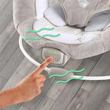 Ingenuity InLighten Baby Bouncer Light-Up Toy Bar Vibrations