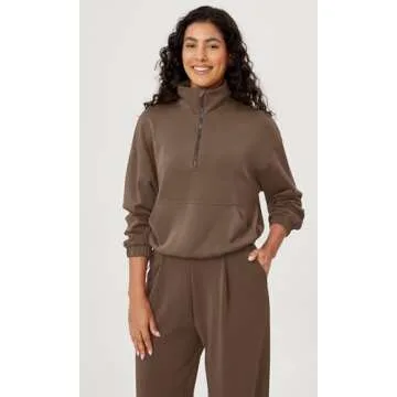 Comfortable ODODOS Women's Modal Sweatshirt with Pockets