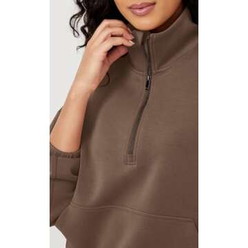 Comfortable ODODOS Women's Modal Sweatshirt with Pockets