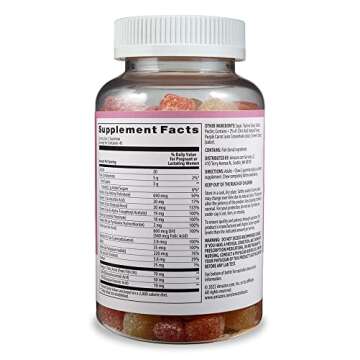 Amazon Basics Prenatal & DHA Gummy, Rasberry & Lemon Flavor, 90 Count (Previously Solimo)