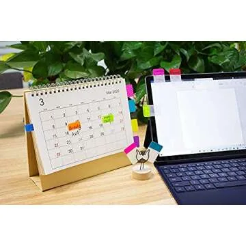 ELII 900 Pieces Colored Sticky Index Tabs for Organization