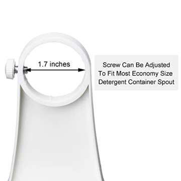 LEVOSHUA Laundry Detergent Cup Holder, Laundry Fabric Softener Drip Catcher, Firmly Hold on Laundry Bottle Spouts, Keep Washer Dryer and Laundry Floor Clean and Organize，Pack of 2