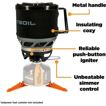 Jetboil MiniMo Stove with Adjustable Heat Control