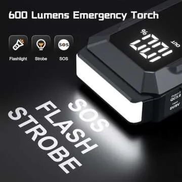 Povasee 4000A Reliable Car Jump Starter for All Vehicles