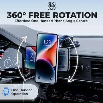 BESTRIX Phone Holder for Car, Magnetic Car Phone Mount | Dashboard Car Phone Holder Compatible with iPhone 15, 14,13,12,11Pro,Xr,XS Pro MAX Galaxy S24 23 22 21 20 Ultra Note S8 S9 S10 & All Smartphone