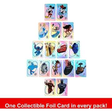 Mattel Games UNO Disney 100 Card Game in Storage & Travel Tin for Kids, Adults & Family Night, Colle...