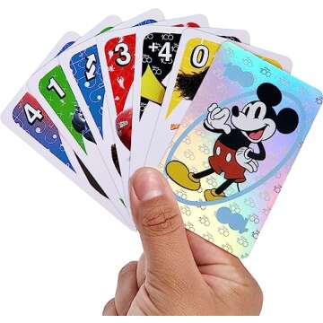Mattel Games UNO Disney 100 Card Game in Storage & Travel Tin for Kids, Adults & Family Night, Collectible Game