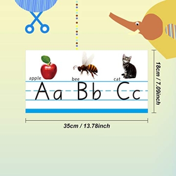 Educational ABC Number Line Wall Decor for Preschool Kindergarten