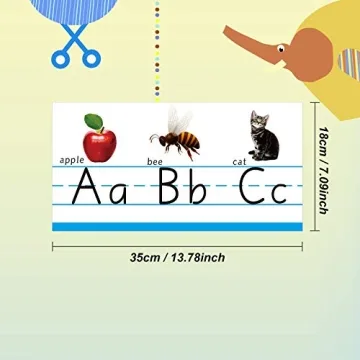 Educational ABC Number Line Wall Decor for Preschool Kindergarten