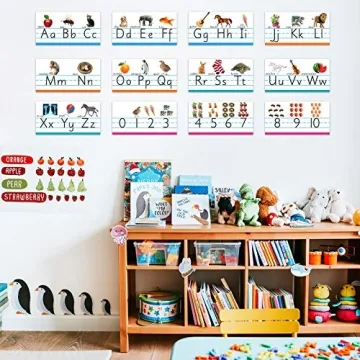 Educational ABC Number Line Wall Decor for Preschool Kindergarten