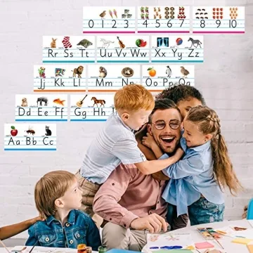 Educational ABC Number Line Wall Decor for Preschool Kindergarten