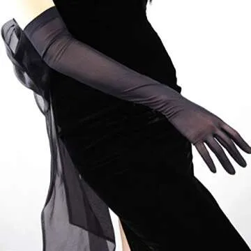 DooWay Mesh Gloves for Women Touchscreen 20" Elegant Wear