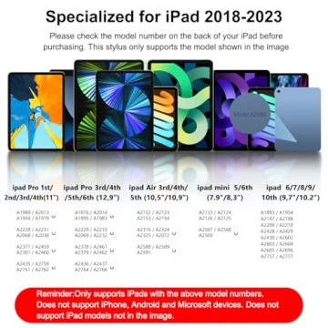 Stylus Pen for iPad Fast Charge Pencil with Palm Rejection