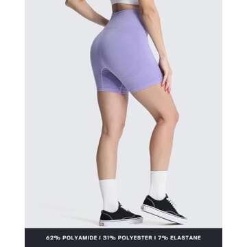 Aoxjox Women's High Waisted Biker Shorts for Exercise