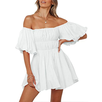 Chic Dokotoo Off-the-Shoulder Summer Dress for Women