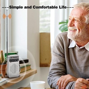 Compact AM/FM Pocket Radio with Powerful Sound