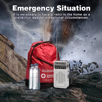 Compact AM/FM Pocket Radio with Powerful Sound